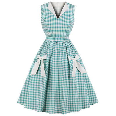 Rockabilly Gingham Šaty