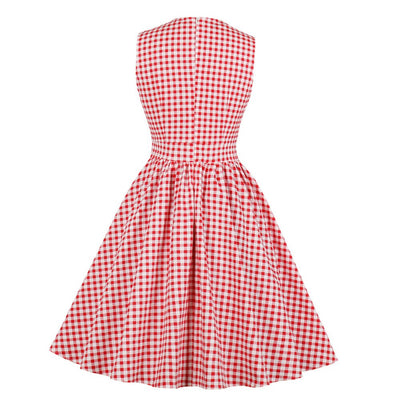 Rockabilly Gingham Šaty