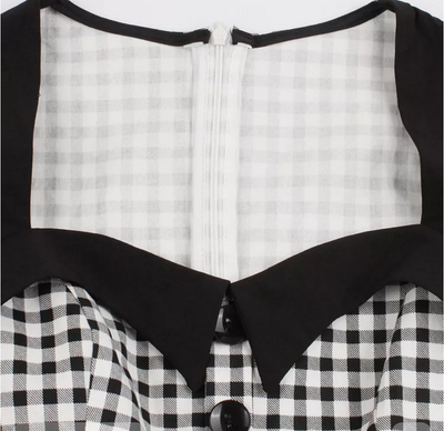 Čiernobiele Šaty Z 50. Rokov