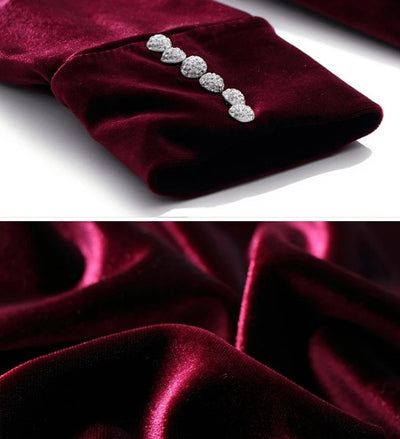 Dámske Šaty 40. Rokov Burgundsko