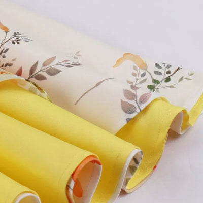 Petite Vintage Žlto-Biele Kvetinové Šaty