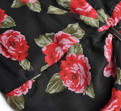 Čierno-Červené Šaty Zo 40. Rokov