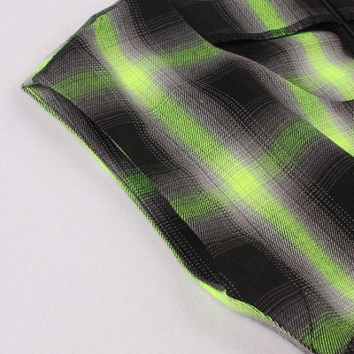 Vintage Kockované Šaty Bez Rukávov