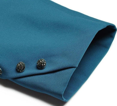 Zimné Modré Šaty Zo 40. Rokov