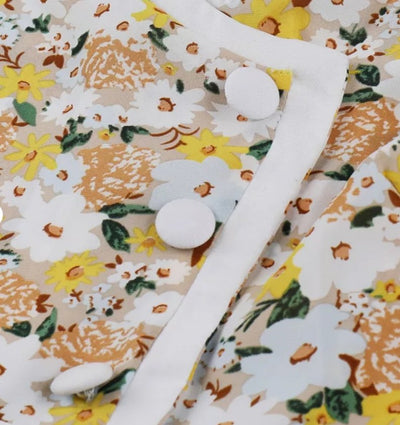 50. Pin Up Šaty Žlté Kvety