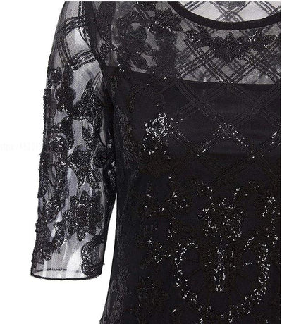 Šaty Plus Veľkosti 20s Čierne