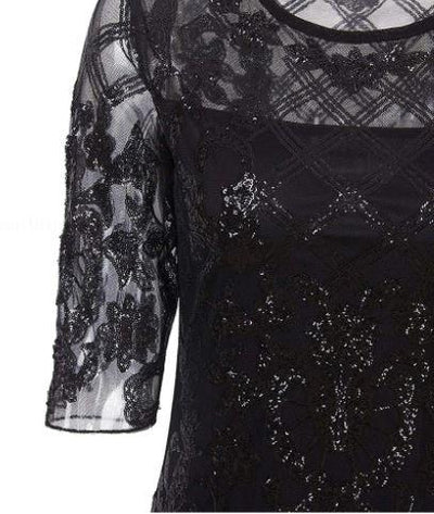 Vintage Čierne Šaty Z 20. Rokov