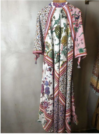 Asymetrické Kvetinové Šaty Zo 40. Rokov