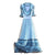 Modré Bodkované Šaty Zo 40. Rokov