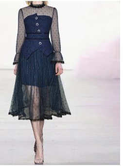 Sexy Modré Šaty Zo 40. Rokov