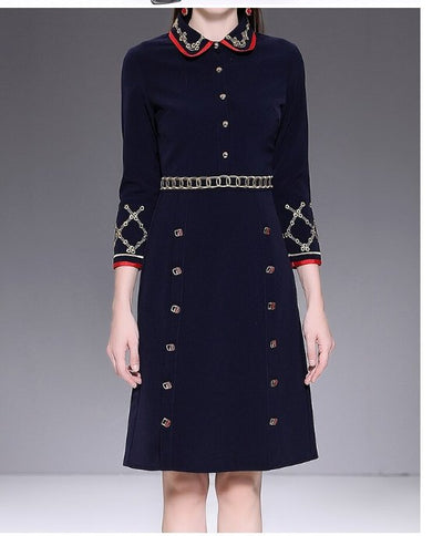 Šaty S Modrou Ceruzkou Zo 40. Rokov