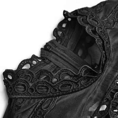 Čierne Prelamované Šaty Zo 40. Rokov