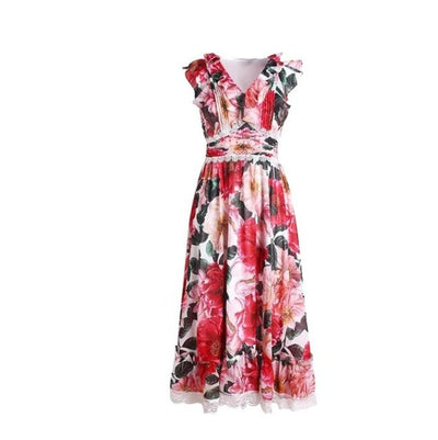 Ružové Šaty S Krátkym Rukávom Zo 40. Rokov