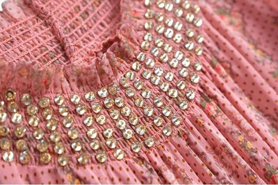 Vintage Svetloružové Šaty Zo 40. Rokov