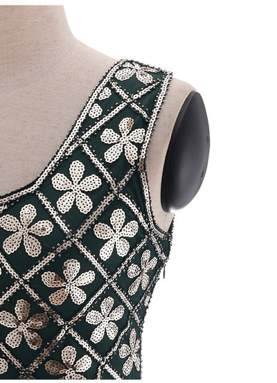 Šaty Charleston Z 20. Rokov – Zelené A Zlaté