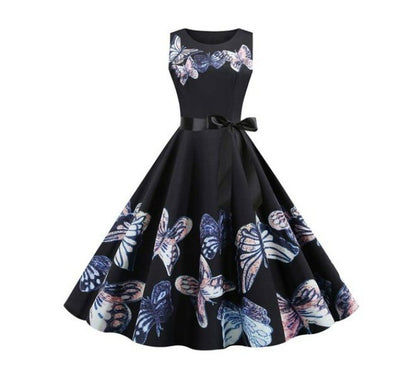 Vintage Fialové Rozšírené Šaty