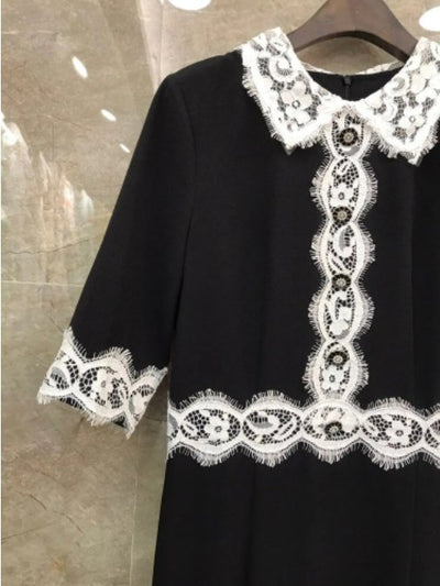 Vintage Čierne Puzdrové Šaty