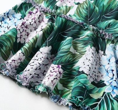 Vintage Potlač Šaty