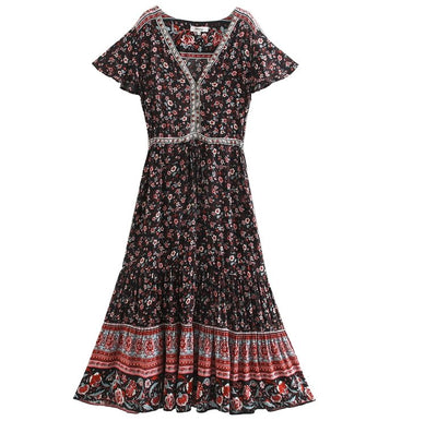 Dlhé Čierne Šaty V Štýle 70. Rokov