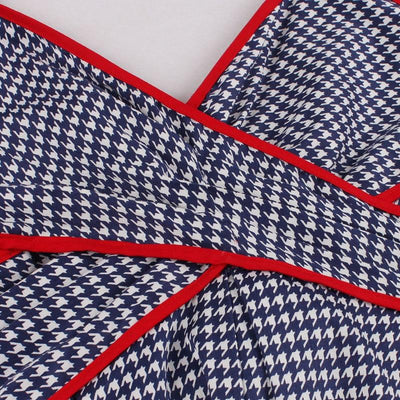 Modré Vintage Šaty So Zásterou