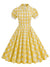 Vintage Žlté Šaty Zo 40. Rokov