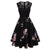 Vintage Šaty 50-Tych Rokov V Čiernej Farbe