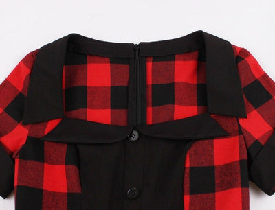 Vintage Červené Šaty 50-Tych Rokov