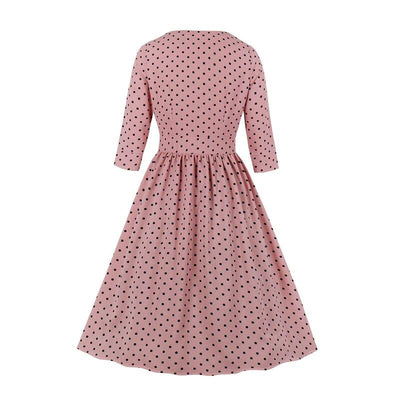 Vintage Šaty S Dlhým Rukávom Z 50. Rokov