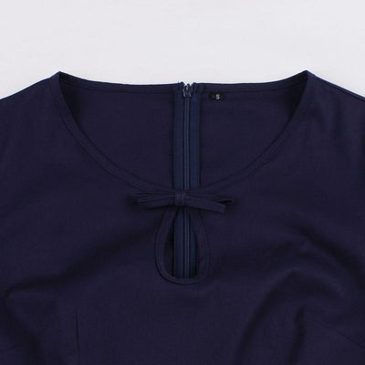 Vintage Námornícke A Žlté Šaty Z 50. Rokov