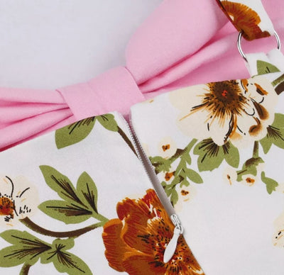 Vintage Ružové Šaty Z 50. Rokov