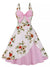 Vintage Ružové Šaty Z 50. Rokov