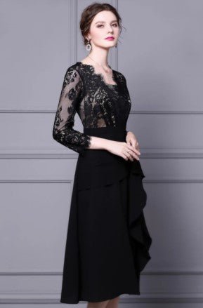 Vintage Značkové Šaty 40. Rokov Čierne