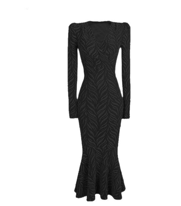 Vintage Luxusné Šaty Zo 40. Rokov Čierne