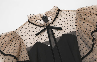 Vintage Čierne Šaty S Vysokým Pásom Zo 40. Rokov