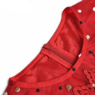 Vintage Červené Večerné Šaty Zo 40. Rokov