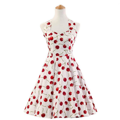 Vintage Čerešňové Šaty Z 50. Rokov