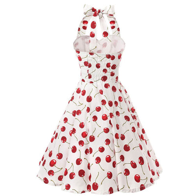 Vintage Čerešňové Šaty Z 50. Rokov