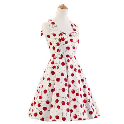 Vintage Čerešňové Šaty Z 50. Rokov
