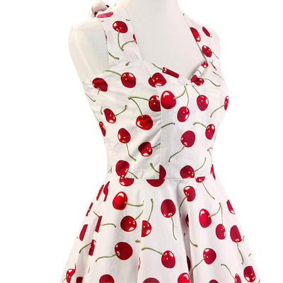 Vintage Čerešňové Šaty Z 50. Rokov