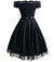 Vintage Čierne Slávnostné Šaty