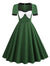 Vintage Zelené Slávnostné Šaty