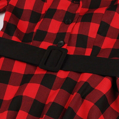 Košeľové Šaty Vintage Check