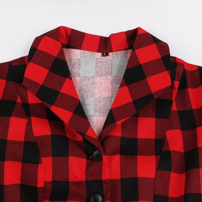 Košeľové Šaty Vintage Check