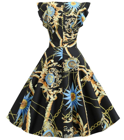 Vintage Elegantné Retro Efektné Šaty