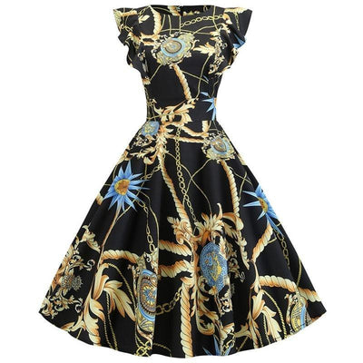 Vintage Elegantné Retro Efektné Šaty