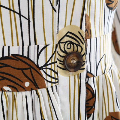 Vintage Kresliace Šaty Bez Rukávov