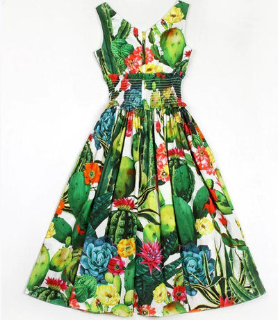 Vintage Dámske Bavlnené Šaty