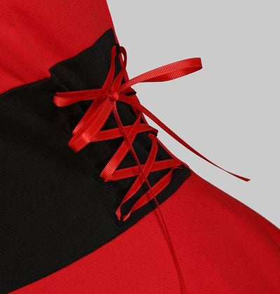 Vintage Červené Kožušinové Šaty