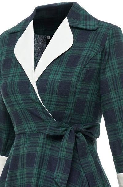 Vintage Zelené Kožušinové Šaty