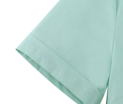 Vintage Tyrkysové Šaty S Vysokým Pásom